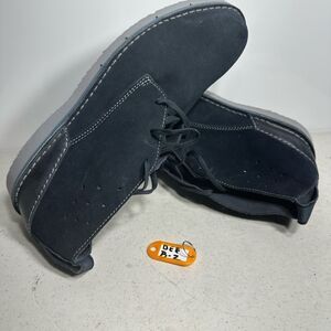 Clarks Collection Men’s Shoes Chukka Boots Suede Blue Size 10,5 Navy